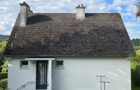 Peinture de toiture réalisée à Fécamp